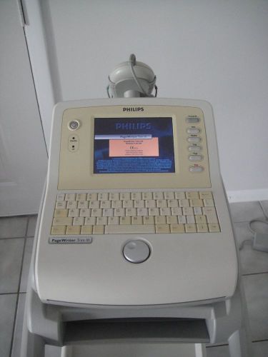 Philips page writer trim 3 ekg and roller stand for sale