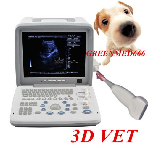 Factory vet veterinaryfull digital portable ultrasound scanner + linear probe 3d for sale