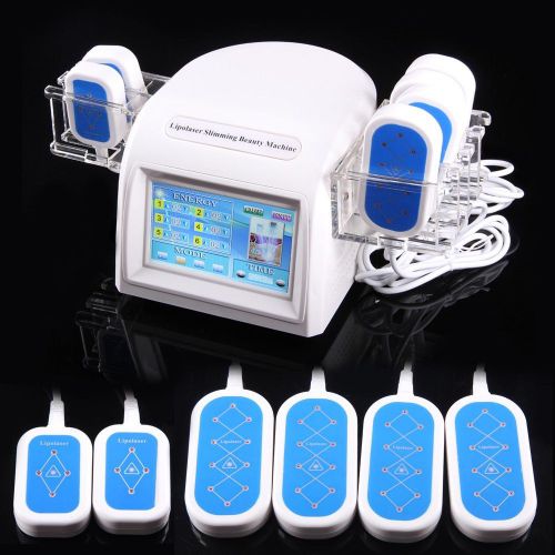 180mw top new diode lipo laser lllt body cellulite slim lipolysis 6 pads machine for sale