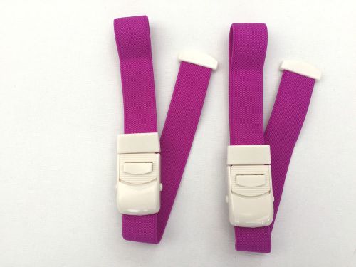 PACK of 2 PURPLE HIGH QUALITY MEDICAL TOURNIQUETS  QUICK&amp;SLOW RELEASE