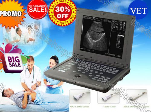 Laptop b-ultrasound ultrasound scanner system +3.5mhz convex probe 10.4&#034; 4 color for sale