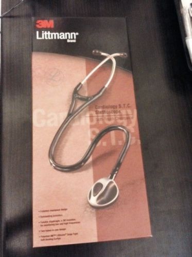 3M Littmann Cardiology S.T.C. (Soft-Touch Chestpiece) Stethoscope, Black Tube