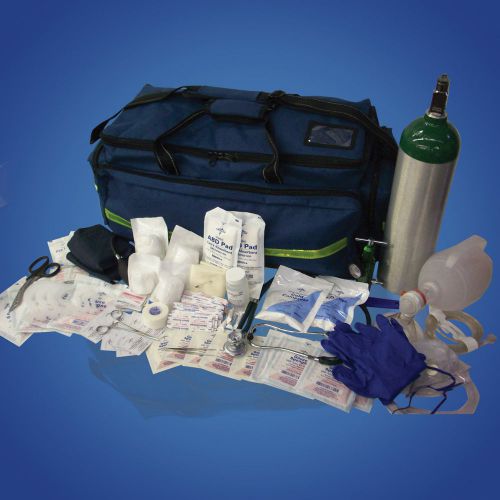 Emergency emt ems ambulance medic first responder oxygen trauma bag stocked kit for sale