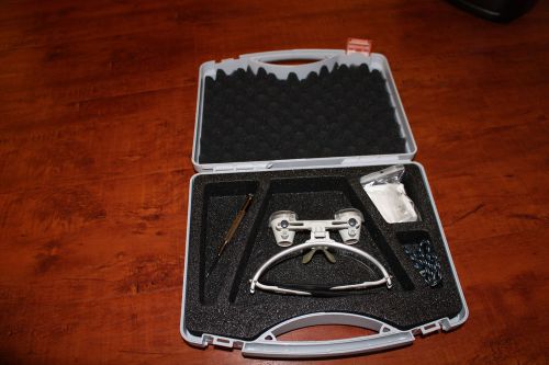 HEINE Binocular Surgical Dental Loupe HR 2.5x 420mm 16&#034; S-Frame Loupes Hygiene