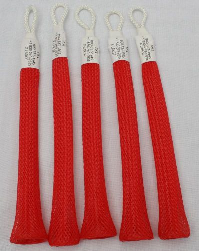 Finger Trap Set (5) XL Nylon Medical Traction Wood Tooling Electrical Cable Grip