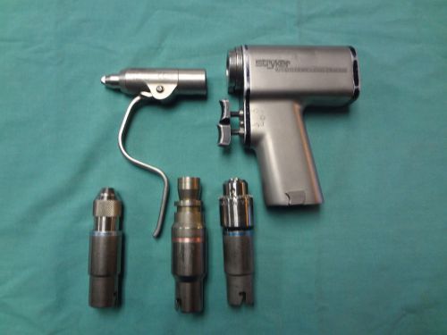 Stryker 4100 cordless driver with wire, jacobs, synthes &amp; reamer attachments for sale