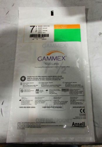 200 Pairs Ansell Gammex Size 7-1/2 Sterile Non-Latex Surgical Gloves EXP.06-2016