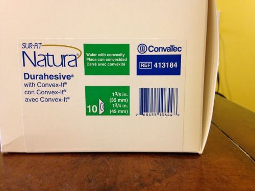 Convatec 413184 Sur-Fit Natura Durahesive Wafer with Convexity 1 3/8in.