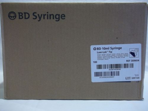 BD 10ml Syringe w/Luer-Lok Tip  (240 Count) 1- Box   Ref. #309605
