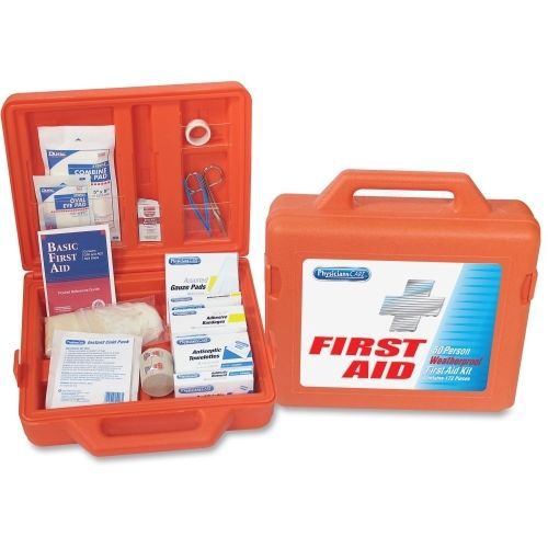 Physicianscare weatherproof first aid kit - 179 x piece(s) - 4.3&#034;x13&#034;x12.8&#034; for sale