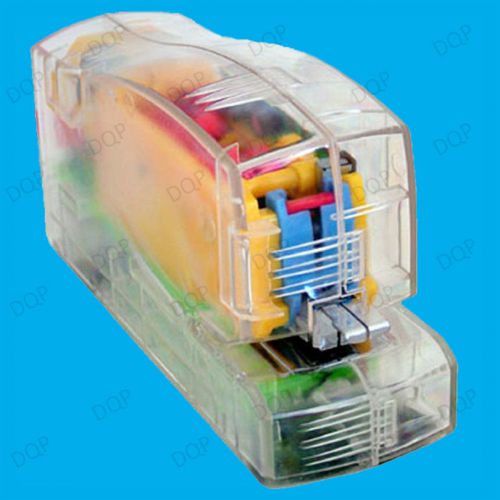 1x Automatic Electric Stapler, Battery Operated Mechanism in Transparent Casing