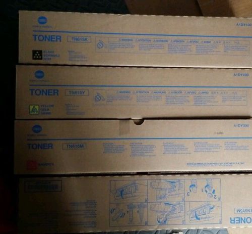 KONICA MINOLTA  TONER SET CYMK,  TN615 A1DY330 A1DY43Z  BIZHUB PRESS C8000