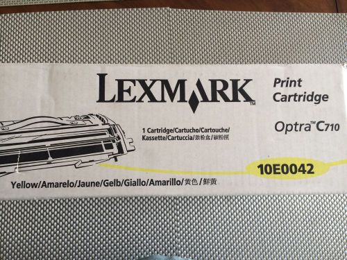 !!!! New OEM Lexmark Optra C710 Yellow Toner - Print Cartridge - 10E0042 !!!!!!