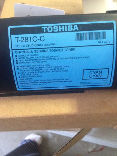 Genuine Toshiba Cyan Toner T-281C-C E-Studio 281c 351c 451c