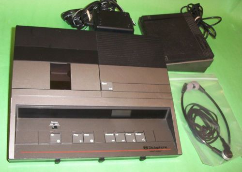 Dictaphone 2709 transcriber full size tape complete set with pedal and headset for sale
