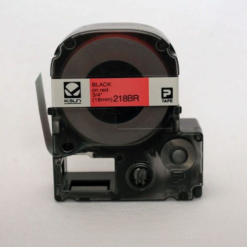 K-sun 218br black on red tape 3/4&#034; ksun labelshop 18mm for sale