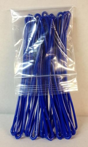 Blue luggage tag loops 100 / bag, 9 inch plastic worm loop travel school for sale