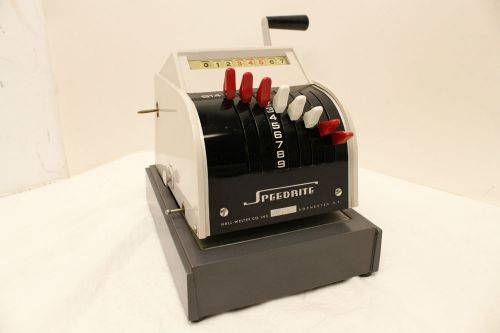 Vintage Hall-Welter SpeedRite Check Printer Model 914 Works
