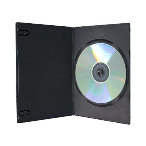 [EOL] SuperMediaStore 7mm Slim Single Black DVD Cases  100% New Material 100 Pac