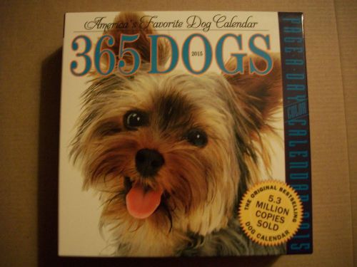 Page A Day Calendar Dogs A Year for 2015 New &amp; Sealed