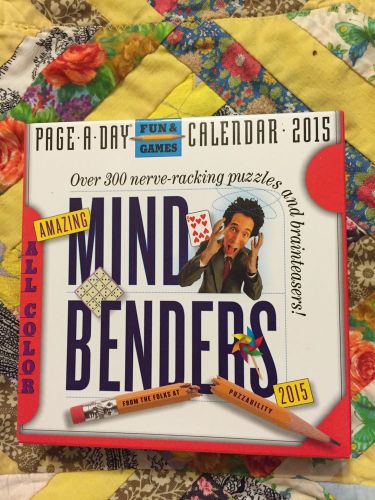 Amazing Mind Benders 2015 Desk Calendar Page A Day Free Shipping New!