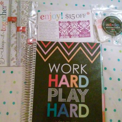 Erin condren life planner with accessories for sale