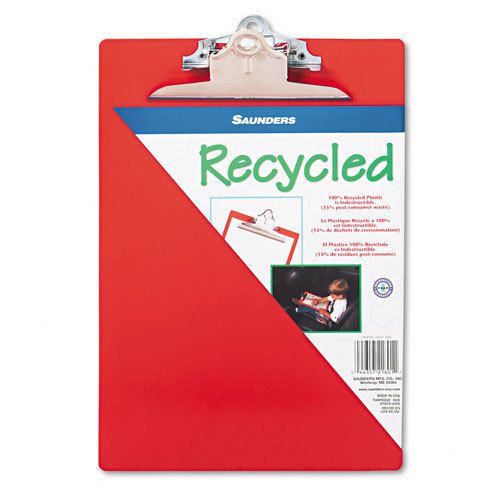 Saunders plastic antimicrobial clipboard 1&#034; red for sale