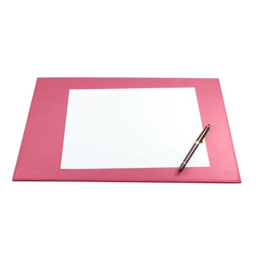 LUCRIN - Desk Pad 17.5 x 10.8 inches - Smooth Cow Leather - Fuchsia