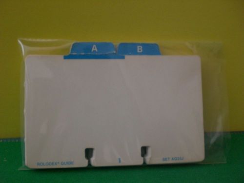 Rolodex 24 A-Z Complete  Index Tabs for 3&#034; x 5&#034; Cards AG35J  - USED