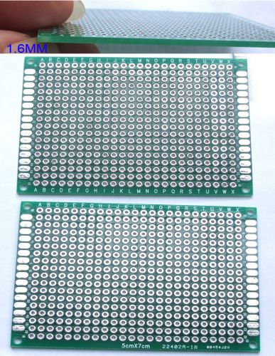 5pcs double side 5cm x 7cm printed circuit board blank protoboard pcb soldering for sale