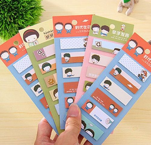 FD923 Useful 120 pages Sticky Notes Sticker Bookmarker Memo Pad ~Random 1pc~