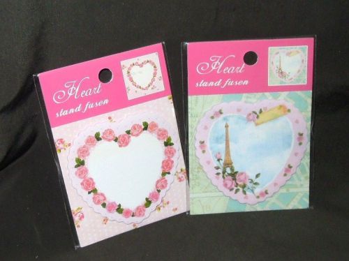 Heart Pattern Stand Fusen Sticky Notes Post-it