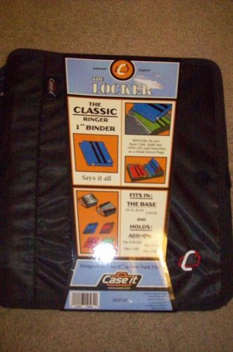 New Case-it Classic Ringer 1&#034; Binder Fit Dual Base Unit Q Base for Add-Ons Black