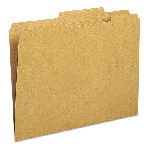 Kraft file folder, 2/5 cut right, two-ply top tab, letter, kraft, 100/box for sale