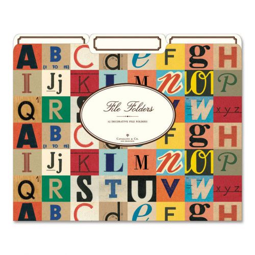 Cavallini &amp; Co. Vintage Alphabet File Folders