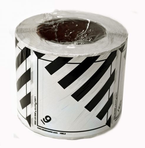 Class 9 hazmat 4x4 labels for shipping misc hazardous material, 500 sticker roll for sale