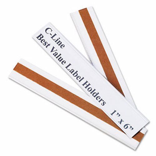 C-line Label Holders, Top Load, 6 x 1, Clear, 50/Pack (CLI87627)