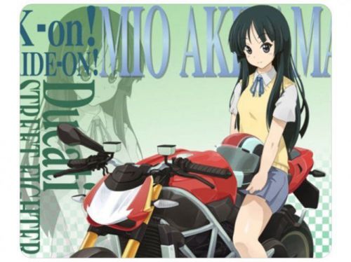 Keion K-ON! Mio Akiyama Motorcycle Anime Mouse Pad
