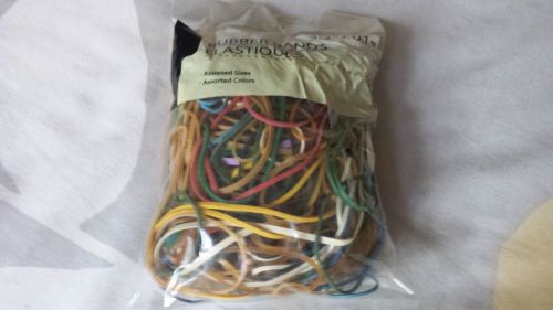 Assorted Sizes and Colors Rubber Bands 3.5 oz