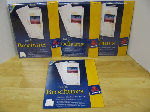 Avery ink jet 3 packs Make your own 55 brochures 27824 White tri fold 8 1/2 x11