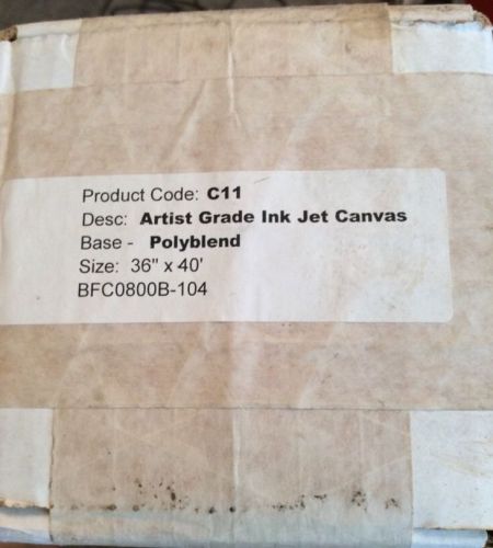 Artist grade ink jet canvas Polyblend 36&#034; x 40&#039; C11 BFC0800B-104