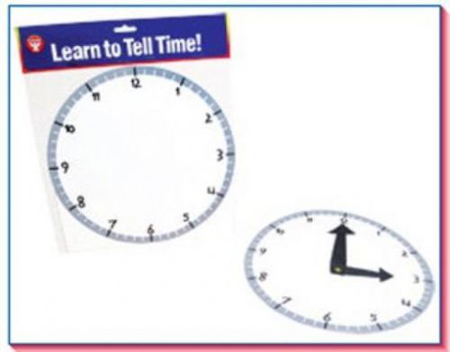 NEW Hygloss Products Inc. Blank Clock Kit 6 Clocks