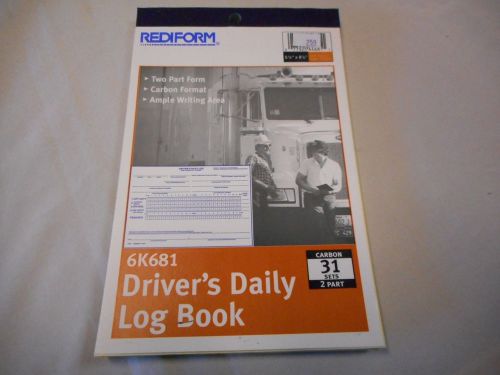 Rediform Driver&#039;s Daily Log Book #6K681 31 Sets 2-Part
