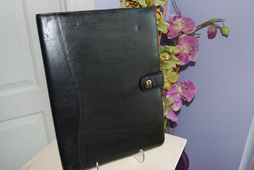 Etienne aiguer genuine designer leather executive portfolio notepad holder gorg! for sale