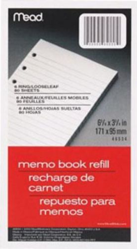 Mead Memo Book Mead Loose-Leaf 6-3/4&#039;&#039; x 3-3/4&#039;&#039; 80 Count