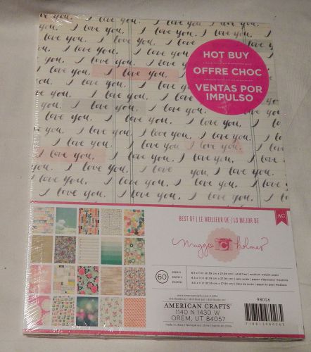 Maggie Holmes Stationary Paper Designs-60 sheets Acid Free-Medium Weight8.5 x 11