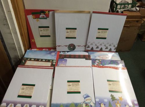 6 Packs Christmas Stationary Printing Paper 150 Sheets 8.5&#034;x11&#034; New