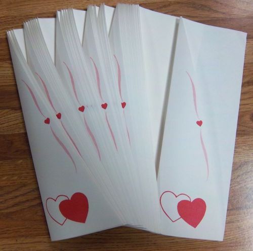 &#034;LOVING HEARTS&#034; slanted-cut folders - Packs of 50