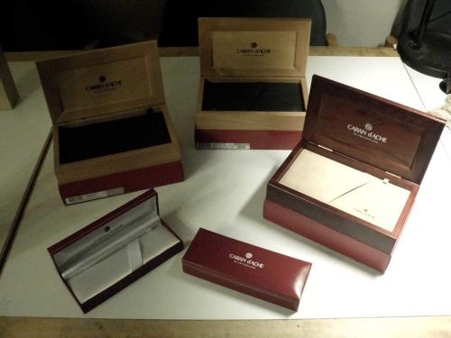 3x Caran d&#039;Ache Varius wooden luxe penbox new
