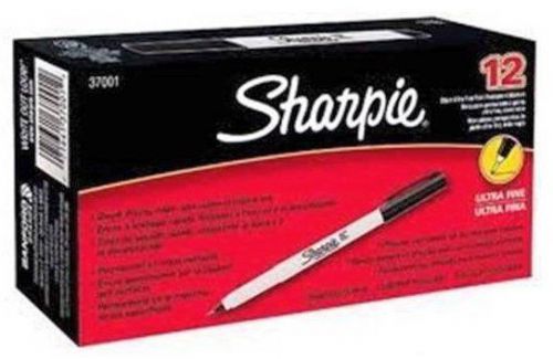 36 sharpie ultra fine permanent markers black ink @@ for sale